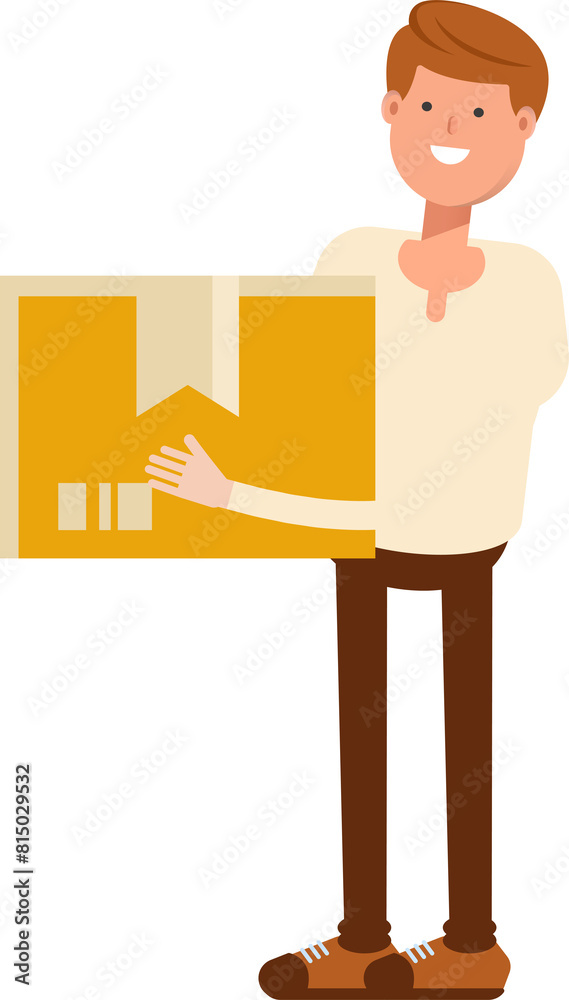 Man Character Holding Box
Man Character Holding Box