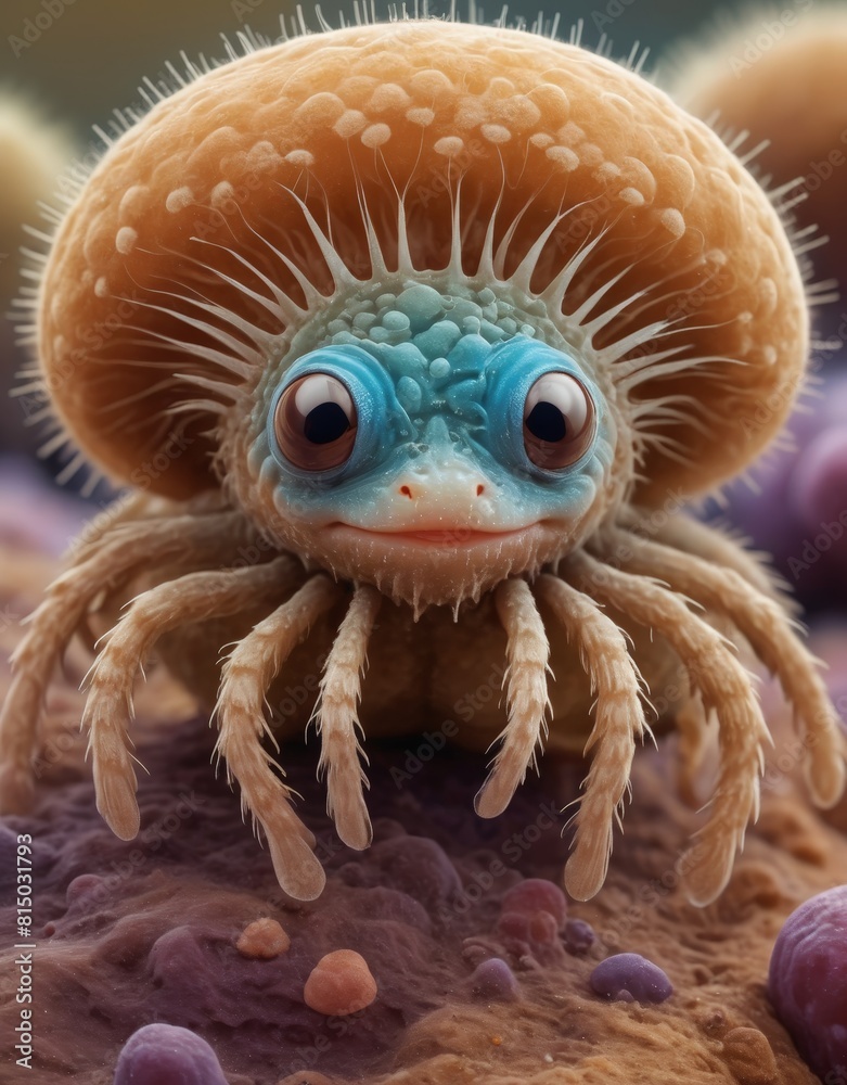 Fototapeta premium Scientific microscopic image, depicting the complex, very cute little animals