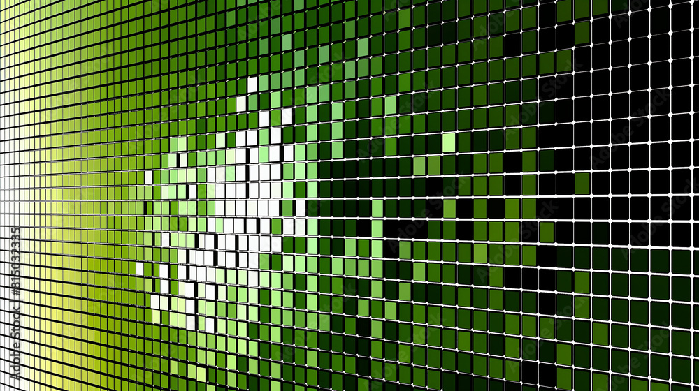 an abstract digital background, a mosaic, or pixelated-style artwork, in the shades of white, green, and black an abstract digital background, a mosaic, or pixelated-style artwork, in the shades of white, green, and black