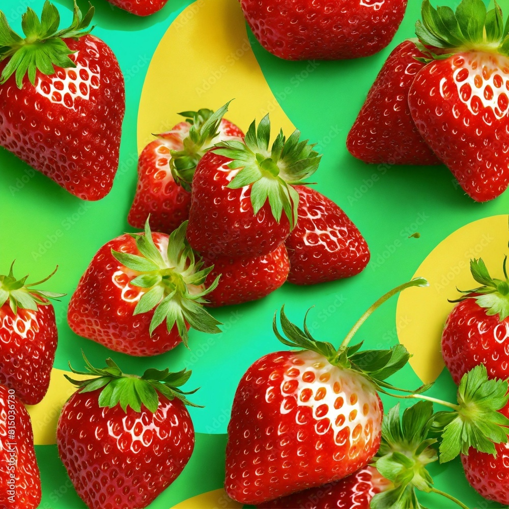 strawberries on a bright background strawberries on a bright background