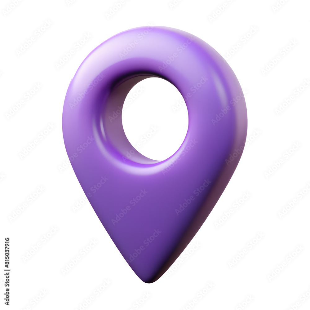 3d purple location marker icon 3d purple location marker icon