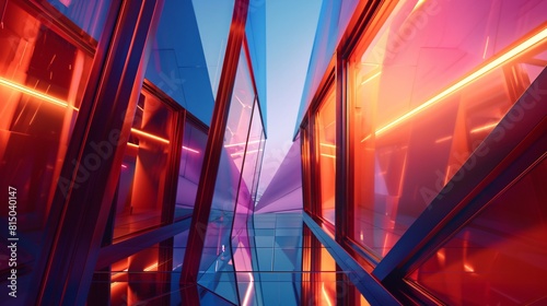 Abstract geometry creates a triangle background. Graphic design showcases a futuristic pattern.