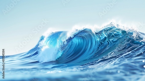 Blue Wave Background hyper realistic 