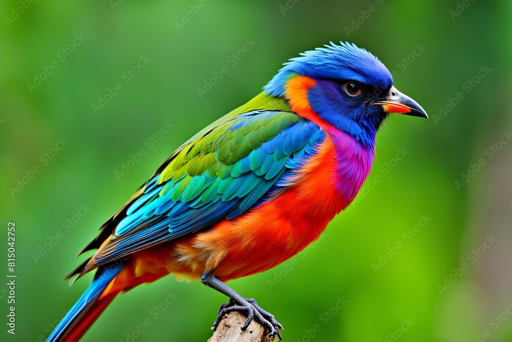 beautiful colorful macaw