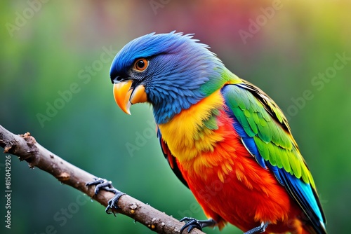 beautiful colorful macaw