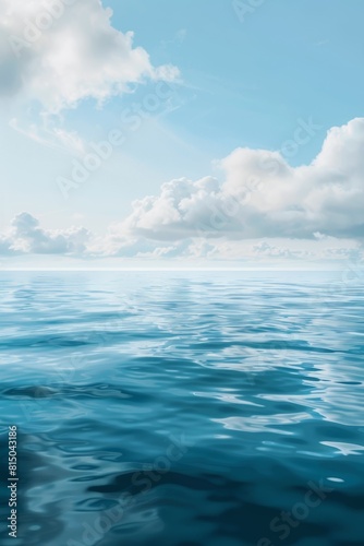 Wallpaper Mural Serene Ocean View with Subtle Oil Sheen Highlighting Environmental Pollution Torontodigital.ca