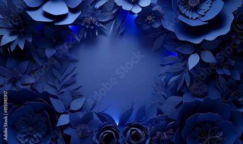 Paper Cut Floral Circle with Illumination