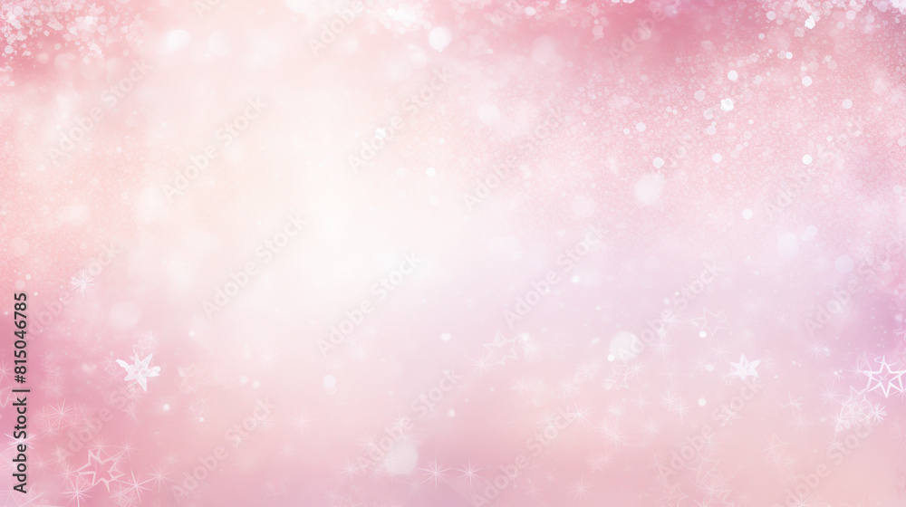 Christmas poster with shiny silver snowflakes on a pink background. Christmas poster with shiny silver snowflakes on a pink background.