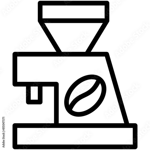 coffee grinder line icon
