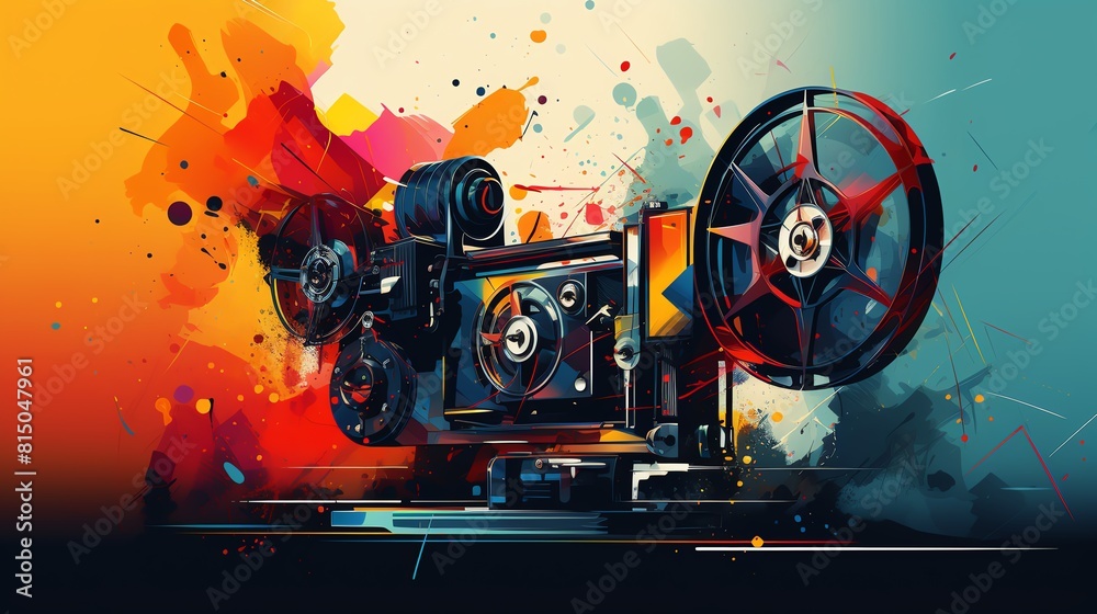 Image of created a movie professional camera for an epic science fiction film