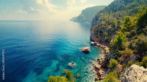"A scenic view of the sea in Turkey."