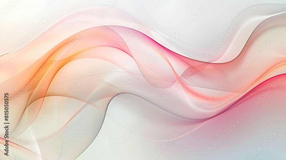 Minimalistic abstract background with smooth lines in pink, blue and white colors. Shining light through a thin weave flying in the wind Minimalistic abstract background with smooth lines in pink, blue and white colors. Shining light through a thin weave flying in the wind