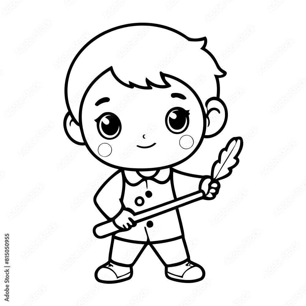 Cute vector illustration Artist hand drawn for toddlers