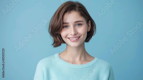 A Young Woman s Radiant Smile
