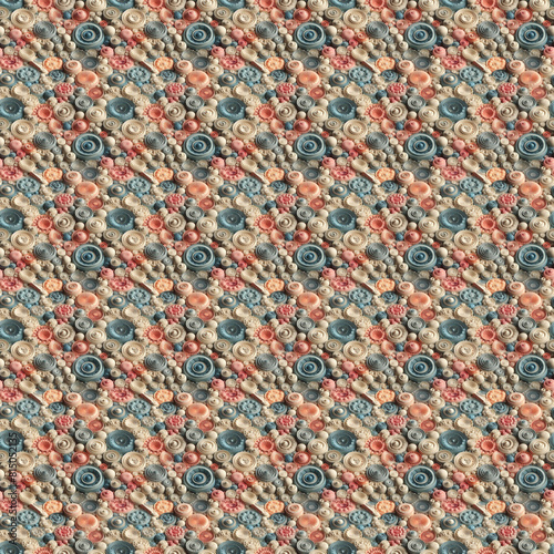 Seamless pattern with pastel colors, 