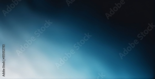  White blue black blurred abstract gradient on dark grainy background  glowing light  large banner size 