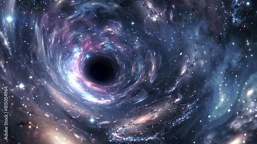 The image shows a black hole.