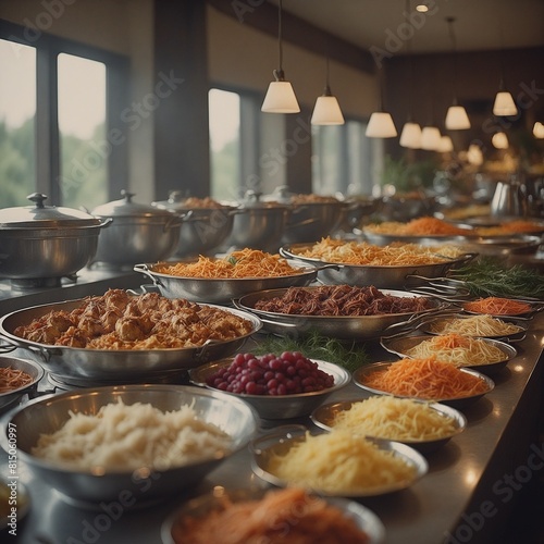 Mehr Gänge Buffet. Generative AI Technologie