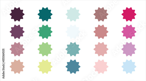 Color palette guide. Color swatches