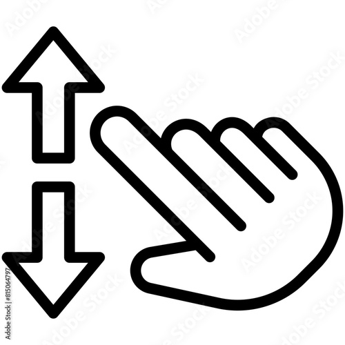 zoom in line icon