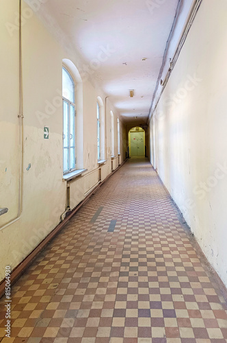 The corridor of the old building. Needs renovation.