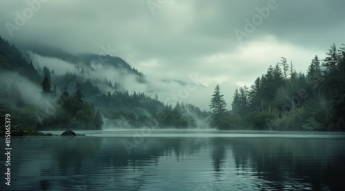 Large Body of Water Surrounded by Trees