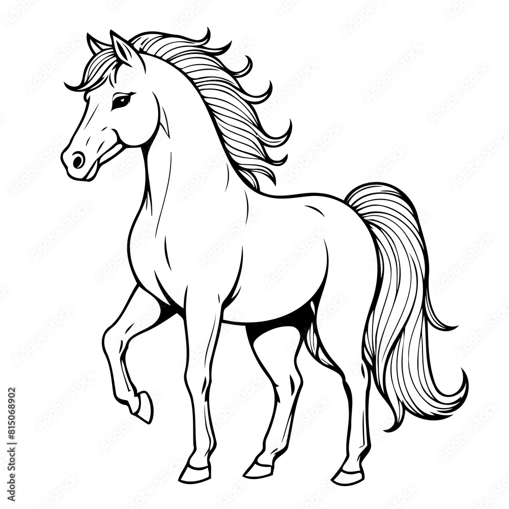 Obraz premium Adorable Horse for toddlers