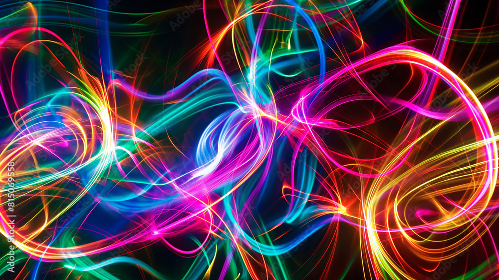 Abstract colorful light painting background. Abstract colorful light painting background.