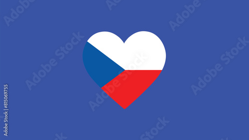 Free Download Czechia Emblem Heart European Nations 2024 Teams Countries European Germany Football Symbol Logo Design Vector Illustration - GFXLoad