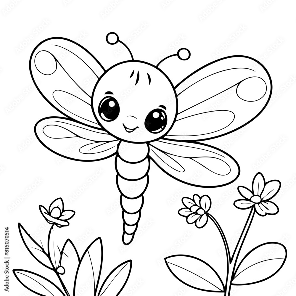 Cute Dragonfly for toddlers book