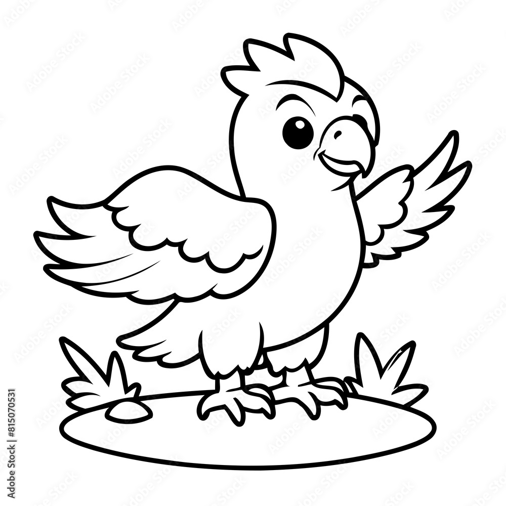 Obraz premium Cute Eagle for toddlers