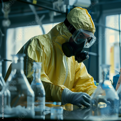 CBRN specialist at work