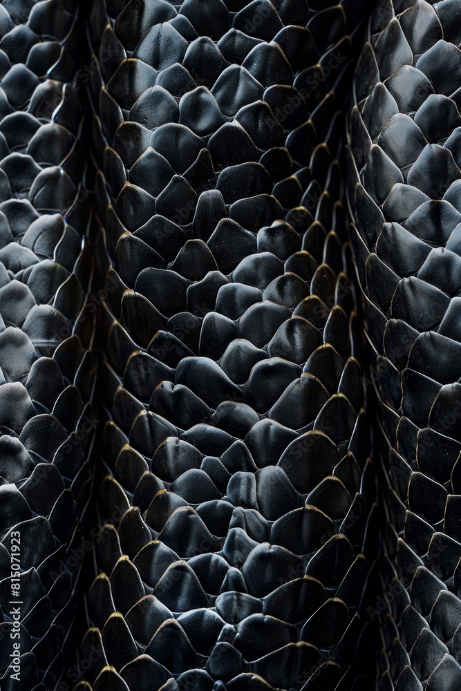 Snake Skin Texture on Black Background, Stylish Raw Image for Fashion or Design Generative AI Snake Skin Texture on Black Background, Stylish Raw Image for Fashion or Design Generative AI