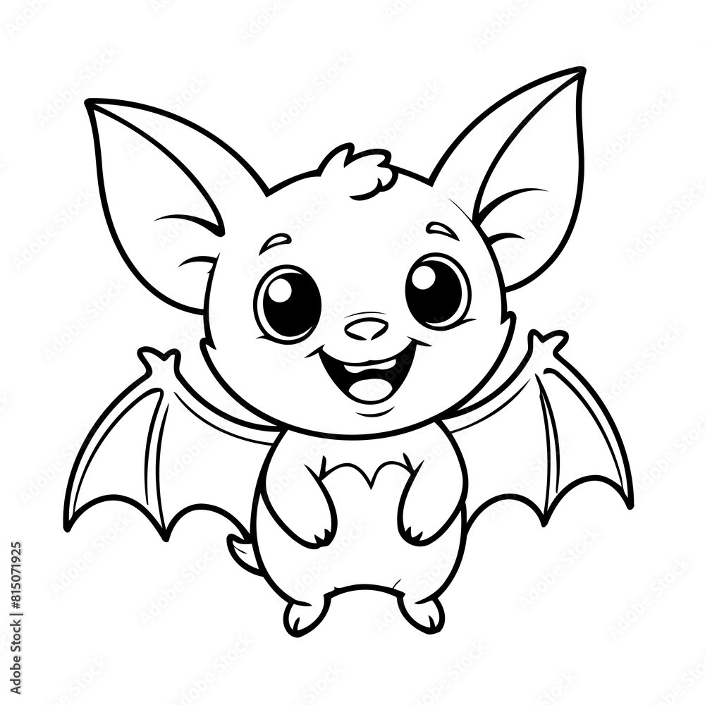 Fototapeta premium Joyful Bat for toddlers book