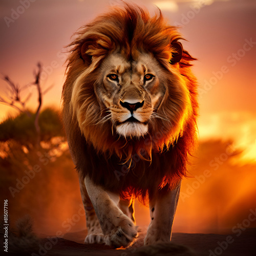 portrait of a lion