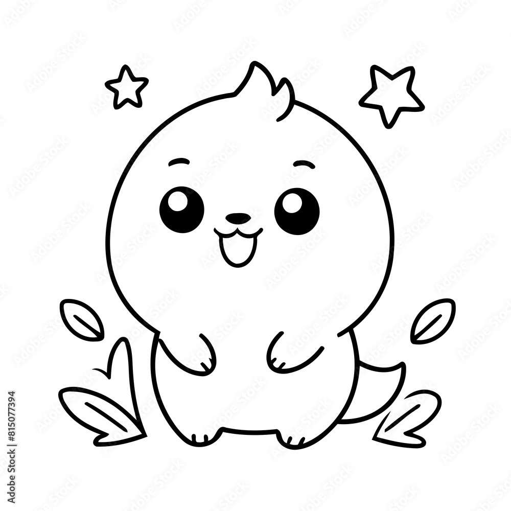 Simple funny doodle coloring book cover design Simple funny doodle coloring book cover design