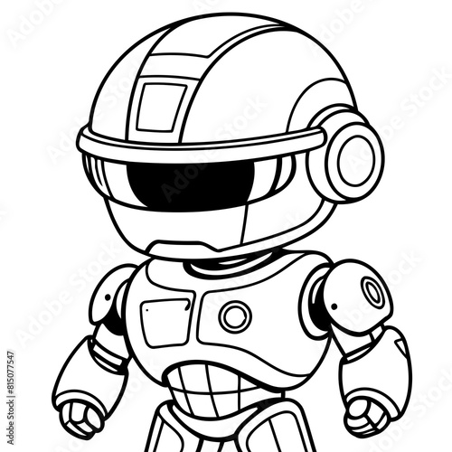 Canvas-taulu Simple Robocop doodle for kids books