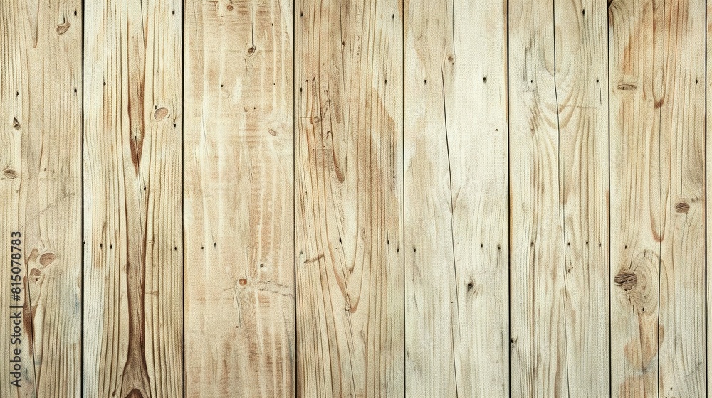 Naklejka premium Light brown nature wooden plank texture background