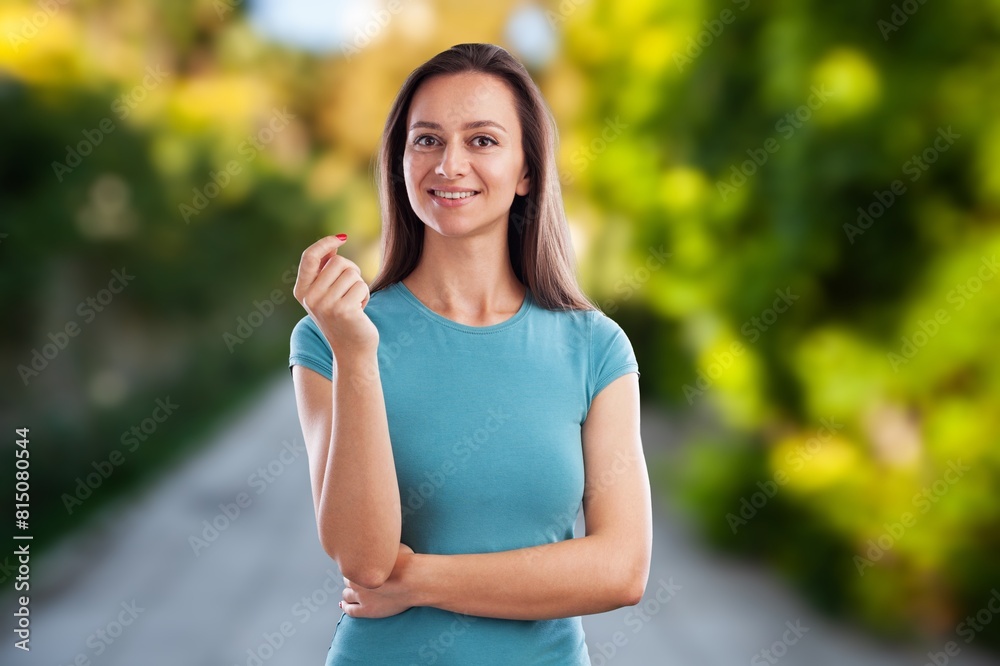 Portrait of smart student woman posing Portrait of smart student woman posing