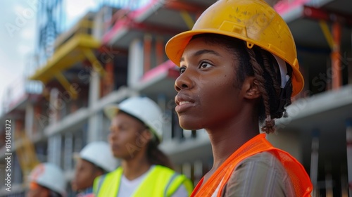 A Confident Woman in Construction photo