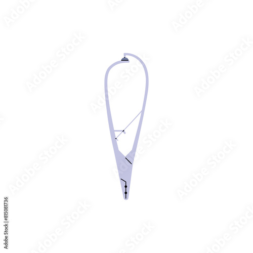 Tool for piercing piercing in a beauty salon on an isolated background.