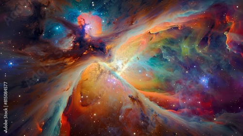 The Orion Nebula is a beautiful and complex star-forming region located about 1,344 light-years away in the constellation of Orion. © SprintZz