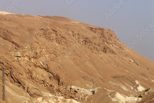 The Judean Desert in the Middle East  located in Israel and the West Bank.