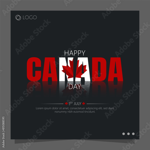 Canada Day is celebrated on July 1st each year and marks the anniversary of the Confederation of Canada.