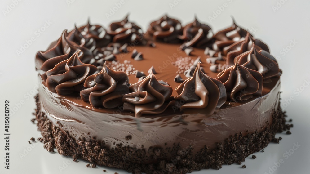 Chocolate Cake: A soft chocolate sponge cake with a rich chocolate ganache that generously surrounds each bite. Chocolate Cake: A soft chocolate sponge cake with a rich chocolate ganache that generously surrounds each bite.