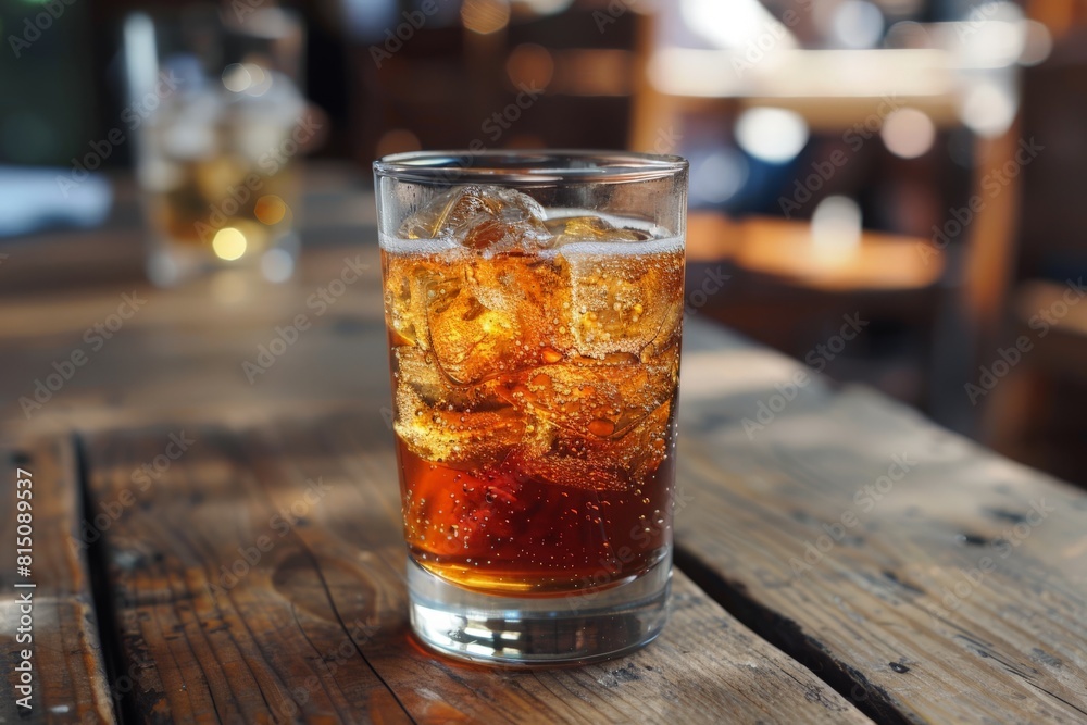 Classic Iced Cola in a Tall Glass Classic Iced Cola in a Tall Glass