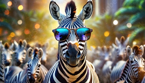 portrait of a zebra #815089792