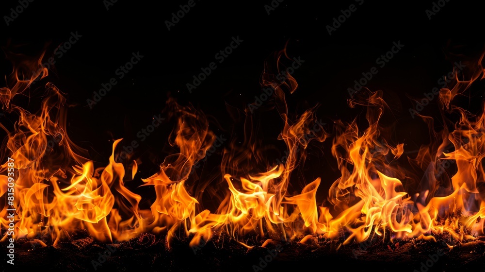 Flames on Black: Intense Heat and Power Flames on Black: Intense Heat and Power