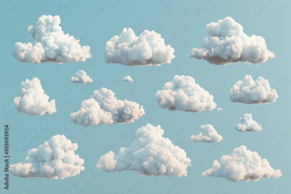 A bunch of clouds in the sky. Suitable for weather or nature concepts A bunch of clouds in the sky. Suitable for weather or nature concepts