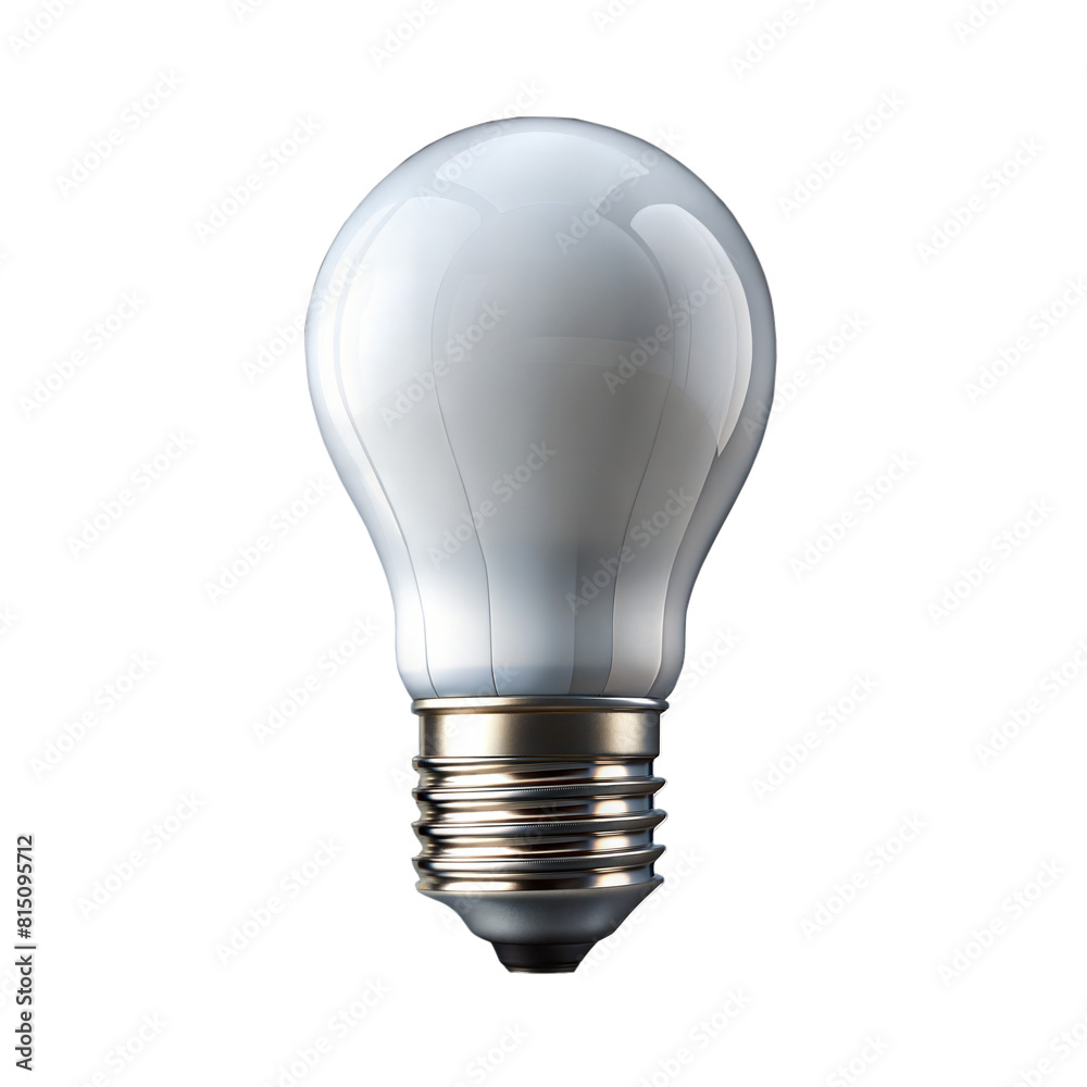 Classic Incandescent Light Bulb On Transparent Background Illustration Classic Incandescent Light Bulb On Transparent Background Illustration